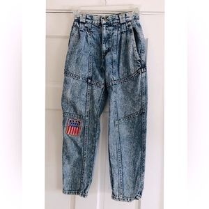 Vintage 90s Lee Medium Wash Hi Rise Jeans with Tapered Legs 10 Slim Fit